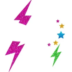 Ansiktsklistermärken Lightning Glitter