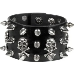 Armband med Nitar och Döskallar