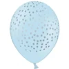 Baby Blå Latexballonger med Silverprickar
