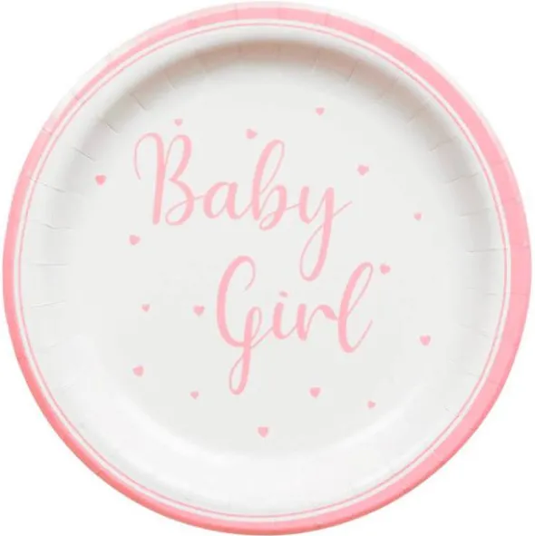 Baby Girl Papperstallrikar