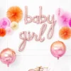 Baby Rosa Folieballong