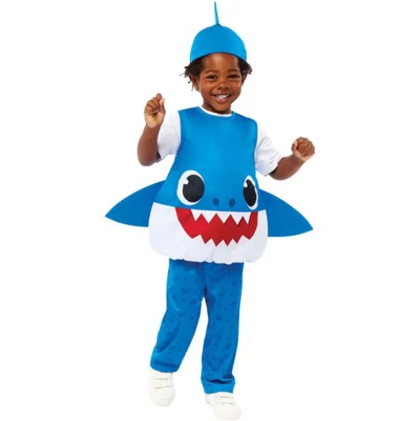 Baby Shark Dräkt Blå (1-2 år (80-92 cm))