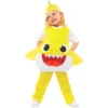 Baby Shark Dräkt Gul (1-2 år (80-92 cm))