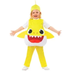 Baby Shark Dräkt Gul (1-2 år (80-92 cm))