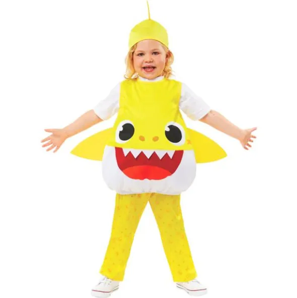 Baby Shark Dräkt Gul (1-2 år (80-92 cm))