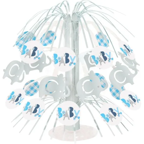 Babyshower Bordsdekoration Elefant Blå