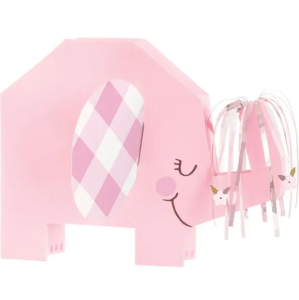 Babyshower Bordsdekoration Utvikbar Elefant Rosa