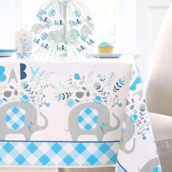 Babyshower Folieballong Elefant Blå