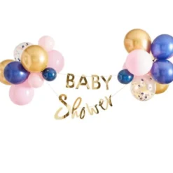 Baby Shower Girlang & Ballonger Kit