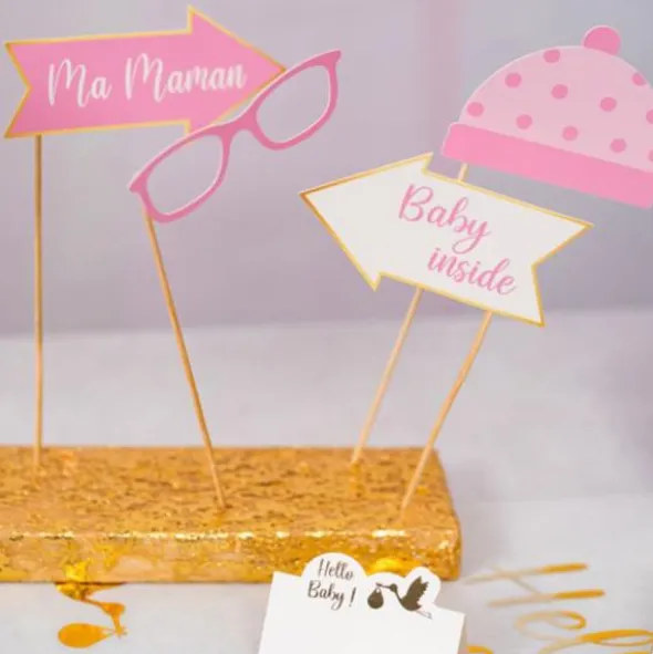 Baby Shower Girl Fotoprops 11-pack