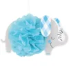 Babyshower Hängande Dekorationer Elefant Blå