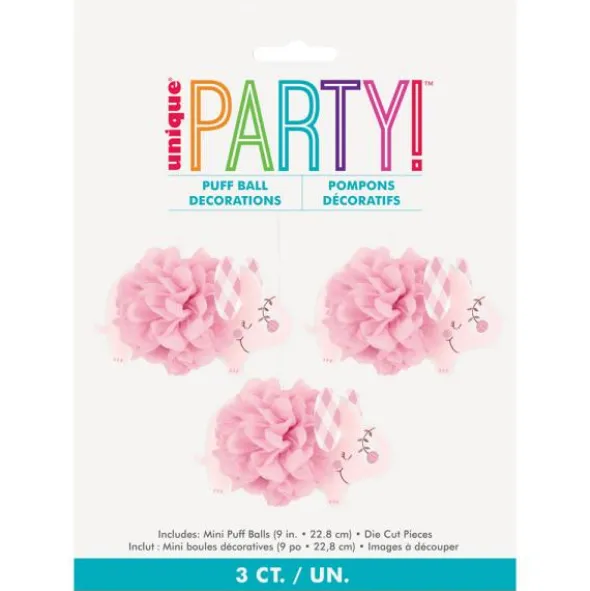 Babyshower Hängande Dekorationer Elefant Rosa