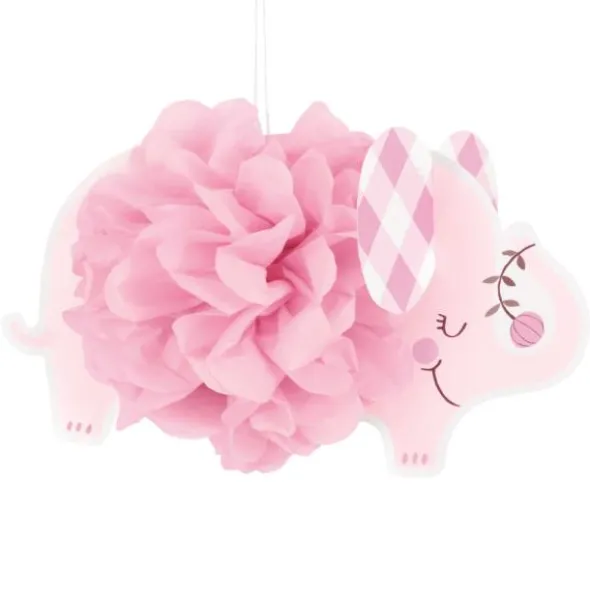 Babyshower Hängande Dekorationer Elefant Rosa