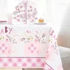 Babyshower Plastduk Elefant Rosa