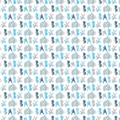 Babyshower Presentpapper Elefant Blå