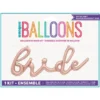 Ballong Banderoll Bride Metallic Roséguld