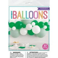 Ballongbåge Kit Grön & Vit