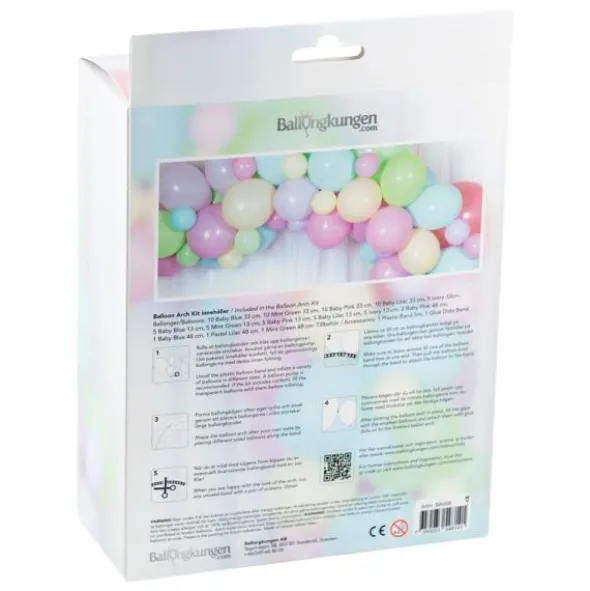 Ballongbåge Kit Pastell Mix