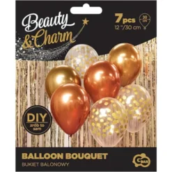 Ballongbukett Guld och Koppar