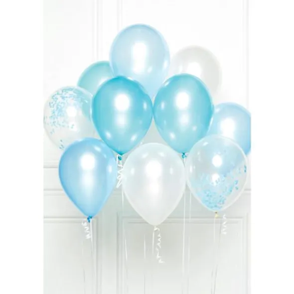 Ballongbukett Kit Vit och Blå
