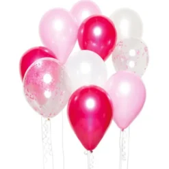 Ballongbukett Kit Vit och Rosa