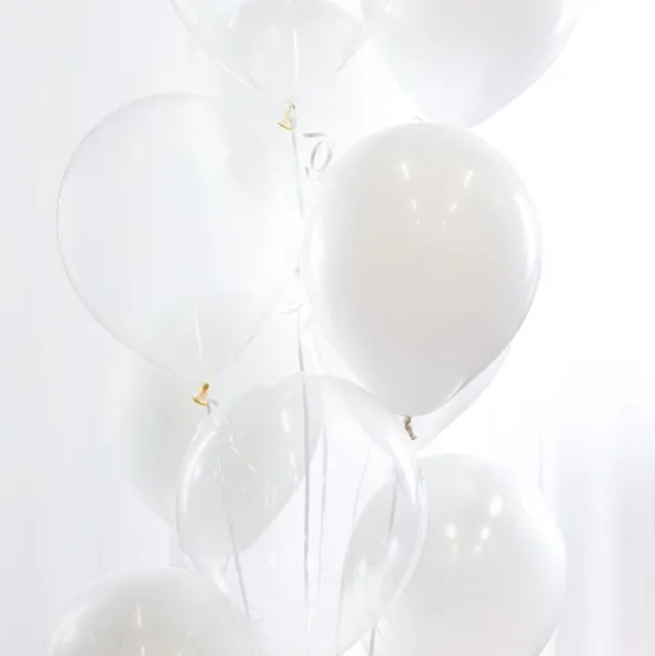 Ballongbukett Vit