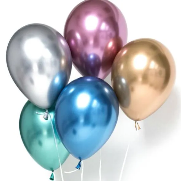 Ballonger Chrome Mirror Guld (10-pack)
