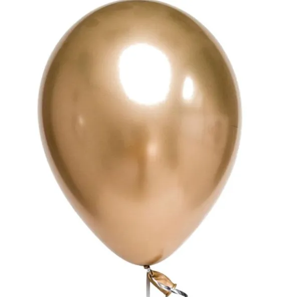 Ballonger Chrome Mirror Guld (10-pack)