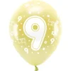 Ballonger Metallic Guld Happy B-day 9