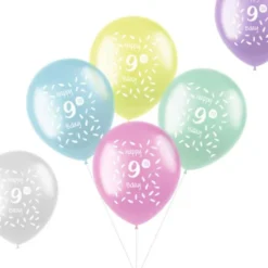 Ballonger Pastell Happy Bday 9