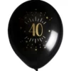 Ballonger 40 År Birthday Party Guld