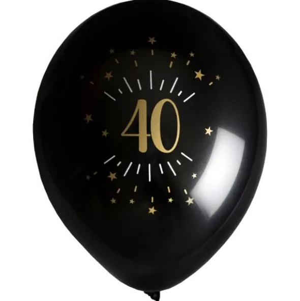 Ballonger 40 År Birthday Party Guld