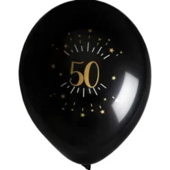 Ballonger 50 År Birthday Party Guld