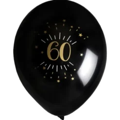 Ballonger 60 År Birthday Party Guld