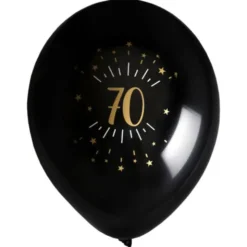 Ballonger 70 År Birthday Party Guld