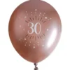 Ballonger 30 År Birthday Party Roseguld