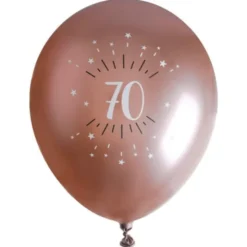Ballonger 70 År Birthday Party Roseguld
