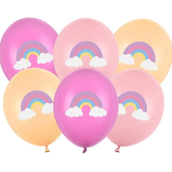 Ballonger Regnbåge Mix 6-pack