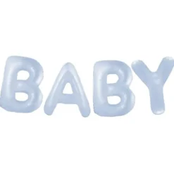 Ballonggirlang Baby Pastellblå