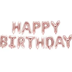 Ballonggirlang Happy Birthday Roséguld 35 cm