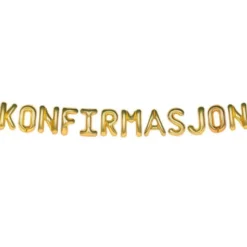 Ballonggirlang Konfirmasjon Guld
