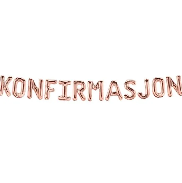 Ballonggirlang Konfirmasjon Roséguld