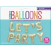 Ballonggirlang Let's Party Guld