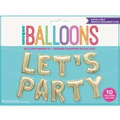 Ballonggirlang Let's Party Guld