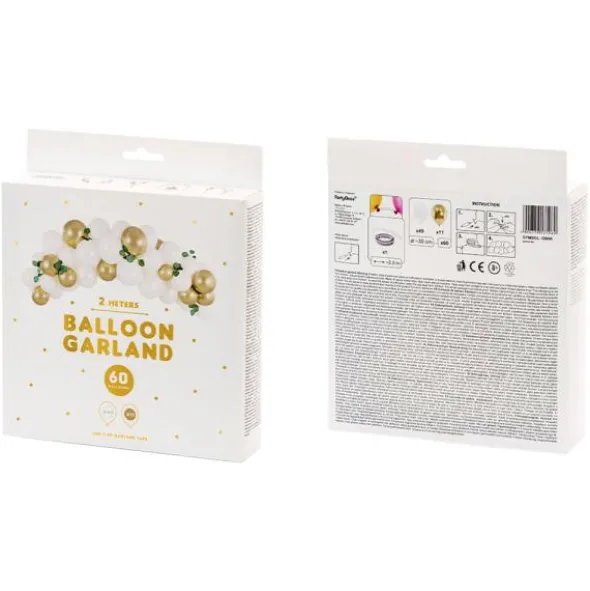 Ballonggirlang Vit och Guld