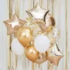 Ballong Guld och Vit Mix