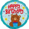 Ballong Happy Birthday Björn Rund 35 cm
