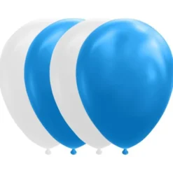 Ballongmix Blå/Vit 10-pack