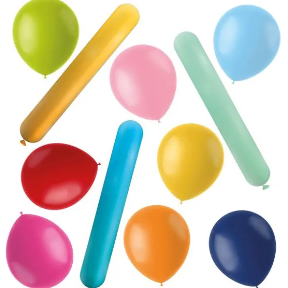 Ballongmix Olika Färger & Former Matt (25-pack)