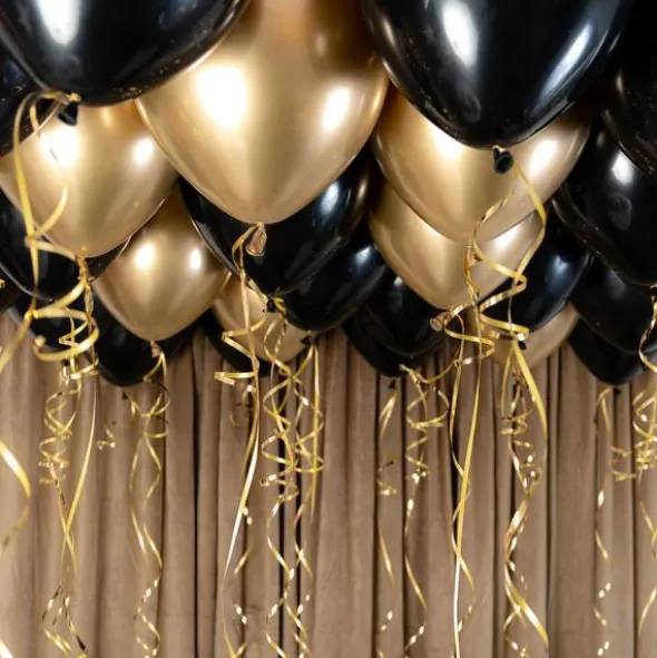 Ballongtak Kit Svart & Guld